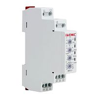 Реле контроля фаз, 3 фазы, тип DRF, контроль напряжения , контроль обрыва фаз, котроль чередования фаз, контроль асимметрии, конфигу | код DRF-3-7 | DKC