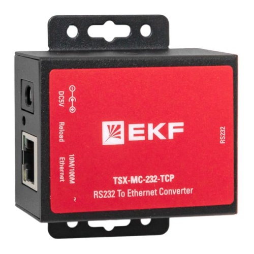 1-портовый преобразователь RS-232 в Ethernet, EKF, MC-232-TCP TSX EKF | код TSX-MC-232-TCP | EKF фото 2