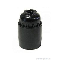 Патрон карболитовый подвесной E27 M12 черн. | код TKE-C05-PKB-27-12 | TOKOV ELECTRIC