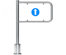 Калитка механическая с пружинным возвратом К-11 левая 1000, преграждающая табличка в комплекте | код ВЗР 1993-4 | Oxgard