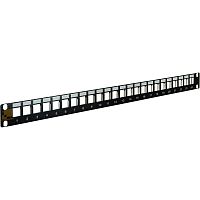 Патч-панель наборная 19 компактная, экранированная, 24 порта, 0.5U | код LAN-PPC24OK-STP | LANMASTER