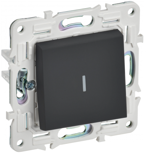 SKANDY Выключ. 1-кл. прох. с инд. 10А SK-V08G граф. IEK | код SK-V12-1-10-K53 | IEK