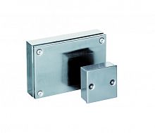 Коробка распределительная из нержавеющей стали Сталь AISI 304 шлиф. 100х100х60мм ПРОВЕНТО | код SBS 10.10.06 | ПРОВЕНТО