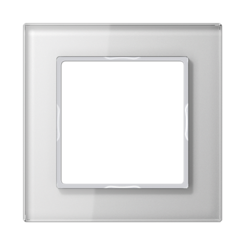 Рамка 1-я для горизонтальной/вертикальной установки Серия- ACreation Материал- стекло Цвет- белый | код AC581GLWW | JUNG