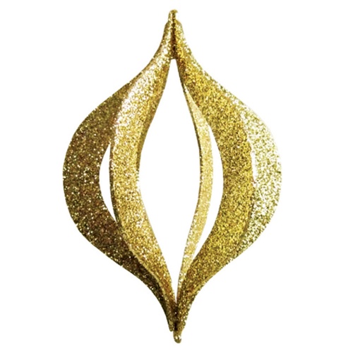 Елочная фигура Сосулька складная 3D , 51 см, цвет золотой | код 502-321 | NEON-NIGHT