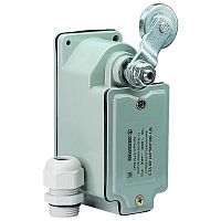 Выключатель путевой ВП 16Е-23Б-231-55 У2.3 рычаг с роликом с сальником ход вправо самовозврат 1з+1р IP55 | код ET518042 | Электротехник