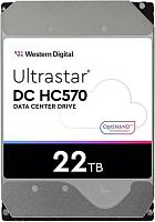 Жесткий диск WD SATA-III 22TB 0F48155 WUH722222ALE6L4 Server Ultrastar DC HC570 512E (7200rpm) 512Mb 3.5 | код 2012748 | WD