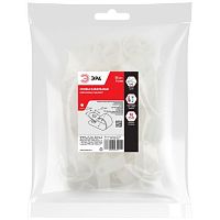 Скоба кабельная нейлоновая под винт 16 мм NO-225-266 белая 50 шт | код Б0066618 | ЭРА