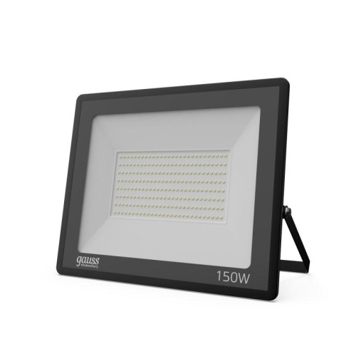 Прожектор светодиодный Elementary ДО 150Вт 6500К IP65 12800лм 200-240В черн. | код 691511150 | Gauss
