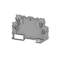 327 019, Клемма для произвольной электронной схемы 2 входа, 2 выхода, 4 мм.кв., (Серый), MDB 4E | код 0.0.0.3.27019 | KLEMSAN