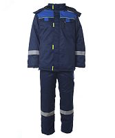 Костюм БРУКЛИН синий с васильковым, куртка п-к 52-54 104-108-182-188 | код 108782 | Эталон-Спецодежда