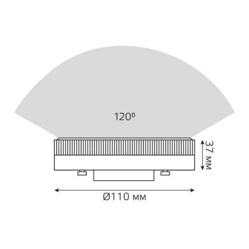 Лампа светодиодная Elementary 21Вт таблетка 4100К нейтр. бел. GX70 2000лм GAUSS 83822 фото 6