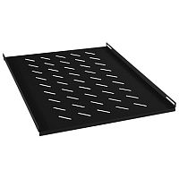 Cabeus RA-J018-FC-700-BK Полка перфорированная глубиной 700 мм для открытых стоек, цвет черный (RAL 9004) | код 10440c | Cabeus