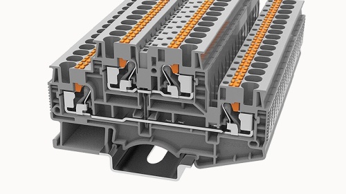 DS6-MT-01P-12-00Z(H) , Клемма PUSH-IN, 6 мм.кв, с размыкателем, синий, шт | код 11040000065 | DEGSON