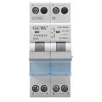 Переключатель модульный GYHO8-63, 2CO, 32A(AC-22A), тип 1-0-2, 2M | код GYHO8632P32 | GEYA