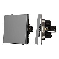 Механизм выключателя одноклавишный проходной SWT-TENDO-MKP1-PL-GR 230В 10А Arlight 054042