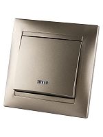 Выключатель 1 кл. с подсветкой 10А бронза Лама TDM | код SQ1815-0704 | TDM