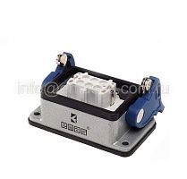 EBM06PM42 Розетка, 2-фиксатора, для панели, 6 полюсов, 16А | код EBM06PM42 | EMAS