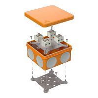 Коробка огнестойкая для о/п двухкомпонентная 60-0300-FR6.0-8 Е15-Е120 RAL2004 100х100х50 (14 шт/кор) Промрукав | код 60-0300-FR6.0-8 | ПРОМРУКАВ