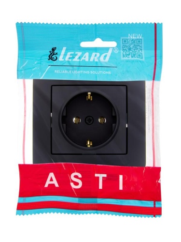 Розетка 1-м СП ASTI 16А IP20 с заземл. термопласт в сборе черн. бархат. LEZARD 7081-4242-122B фото 4 Розетка 1-м СП ASTI 16А IP20 с заземл. термопласт в сборе черн. бархат. LEZARD 7081-4242-122B фото 4