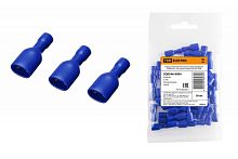 Разъем плоский полностью изолированный РППИ-М 2-187 синий (мама) (50 шт) TDM | код SQ0546-0004 | TDM