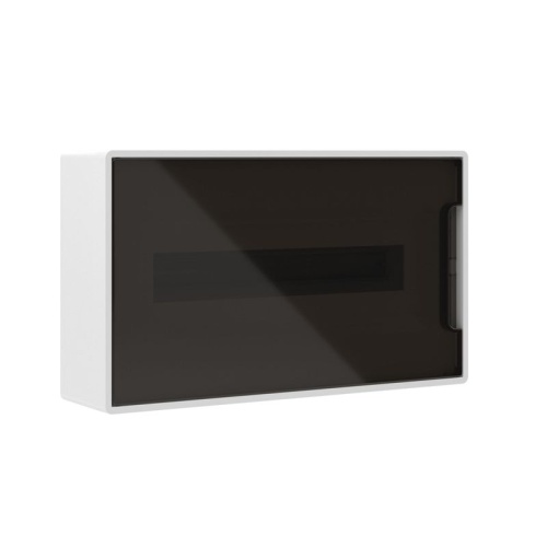 Щит 18 мод настенный белый с тонированной двер цей с 2-мя шинами PEN на 8 и 10 отв. | код F18W1WD | DKC Щит 18 мод настенный белый с тонированной двер цей с 2-мя шинами PEN на 8 и 10 отв. | код F18W1WD | DKC