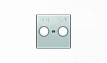 Накладка для TV-R-SAT розетки, серия SKY, цвет серебристый алюминий 8550.1 PL | код 2CLA855010A1301 | ABB