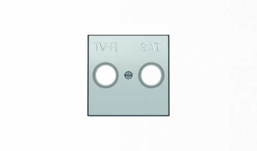 Накладка для TV-R-SAT розетки, серия SKY, цвет серебристый алюминий 8550.1 PL | код 2CLA855010A1301 | ABB