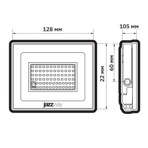 Прожектор светодиодный PFL RGB-RC 30Вт BL ДО/СДО IP65 (управление с пульта группой прожекторов R15м) JazzWay 5064188 фото 9