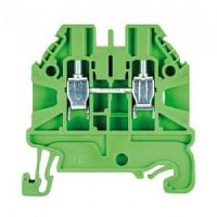 Проходная клемма, тип фиксации провода: винтовой, номинальное сечение: 2,5 мм кв., 24A, 1000V, ширина: 5 мм, цвет: зеленый, тип монтажа: DIN 35 | код 58.503.0055.7 | Wieland