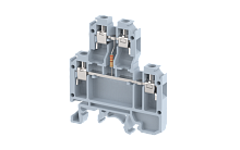 Клемма проходная винтовая с электронными компонентами 2,5 мм2, двухуровневая, с резистором, на 4 подключения, зеленая KUDD4R_MTXXX-GREEN | код 1102520363 | Elmex
