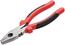Плоскогубцы комбинированные ''Стандарт'' красно-черные пластиковые ручки, полированная сталь 200 мм | код 48200 | FIT