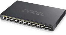 Коммутатор Zyxel GS192048HPV2-EU0101F (L2) 44x1Гбит/с 4xКомбо(1000BASE-T/SFP) 2SFP 48PoE+ 375W управляемый | код 1124148 | Zyxel