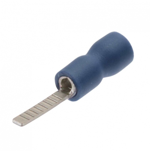 Наконечники штифтовые плоские изолированные с ПВХ манжетой (НШПИ) 2,5-10 синие (100 шт/уп) Промрукав | код PR08.10417 | ПРОМРУКАВ Наконечники штифтовые плоские изолированные с ПВХ манжетой (НШПИ) 2,5-10 синие (100 шт/уп) Промрукав | код PR08.10417 | ПРОМРУКАВ