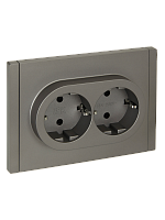 FORTE&PIANO Роз. 2-я с з/к з/ш б/к 16А FP523 ст. IEK | код FP-R24-16-1-K46 | IEK