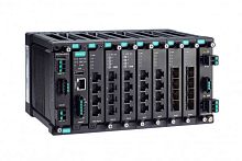 Коммутатор MDS-G4028-L3 Layer 3 full Gigabit modular managed Ethernet switch with 4 fixed Gigabit ports, 6 slots for optional 4-port GE/FE modules, 2 slots for isolated power modules, up to 28 Gigabit ports, -10 to 60 C operating temperature | код 0
