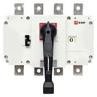 Рубильник-выключатель 400A 4P c рукояткой управления для прямой установки PowerSwitch EKF | код psds-400-4 | EKF