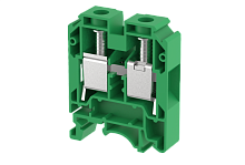 Клемма проходная винтовая 25 мм2, на 2 подключения, зеленая KUT25(GR) | код 1107010003 | Elmex