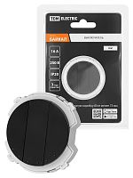 Выключатель 3-кл. 16А 250В проходной агат, Байкал TDM | код SQ1819-0236 | TDM