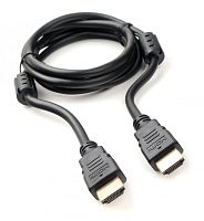 Кабель HDMI Cablexpert CCF2-HDMI4-5, 1,5м, v2.0, 19M/19M, черный, позол.разъемы, экран, 2 ферр кольца, пакет | код CCF2-HDMI4-5 | Cablexpert