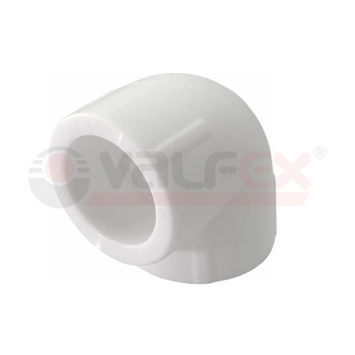 Угольник 25 (200/50) 90гр. Белый | код 10108025-PRO | Valfex