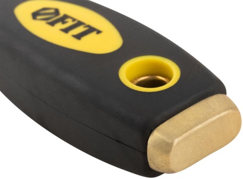 Шпатель для удаления ржавчины профи толщ. лезвия 1мм двухкомп. ручка сметал. бойком 5дюйм (125мм) FIT 06675 фото 9