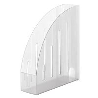 Лоток вертикальный для бумаг BRAUBERG Energy (261х85х300 мм), эргономичная форма,прозрачный, 231555 | код 231555 | BRAUBERG