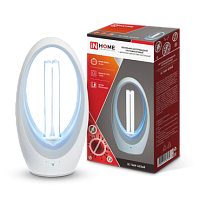 Светильник бактерицидный ультрафиолетовый настольный БС Т36W 36Вт белый с датчиком присутствия 230В IN HOME | код 4690612034539 | IN HOME