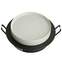 Светильник ДВО-15w GX53 без лампы черный белый | код 51352 | Feron