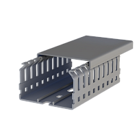 555 6040, KKD 6040, Перфорированный короб с крышкой, 60x40 (ШxВ) Серый | код 0.0.0.5.556040 | KLEMSAN