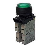 Выключатель Briswik КЕ 172/3м -Л 24В зеленый 2но+2нз цилиндр с подсветкой IP66 УХЛ2 10А | код aZ-EB-6Ai-3343 | Briswik
