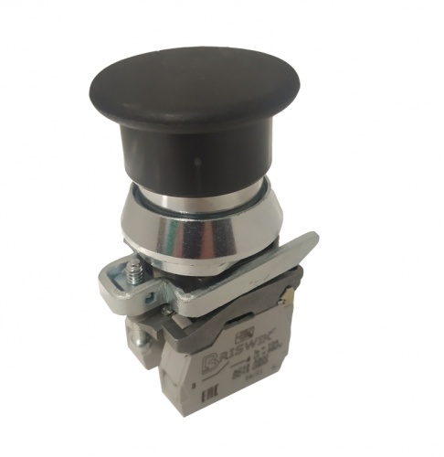 Выключатель Briswik КЕ 192/8м -С черный 1но+2нз Гриб IP66 УХЛ2 10А | код aT-HB-6Ai-0133 | Briswik