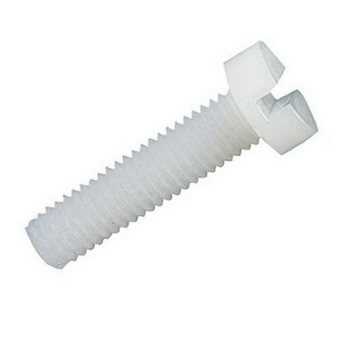 Винт пластиковый полиамидный RUICHI DIN84, М6x10 мм, PA66, белый | код 111000 | Ruichi