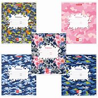 Тетрадь 24 л. BRAUBERG клетка, обложка картон, КАМУФЛЯЖ , 403584 | код 403584 | BRAUBERG